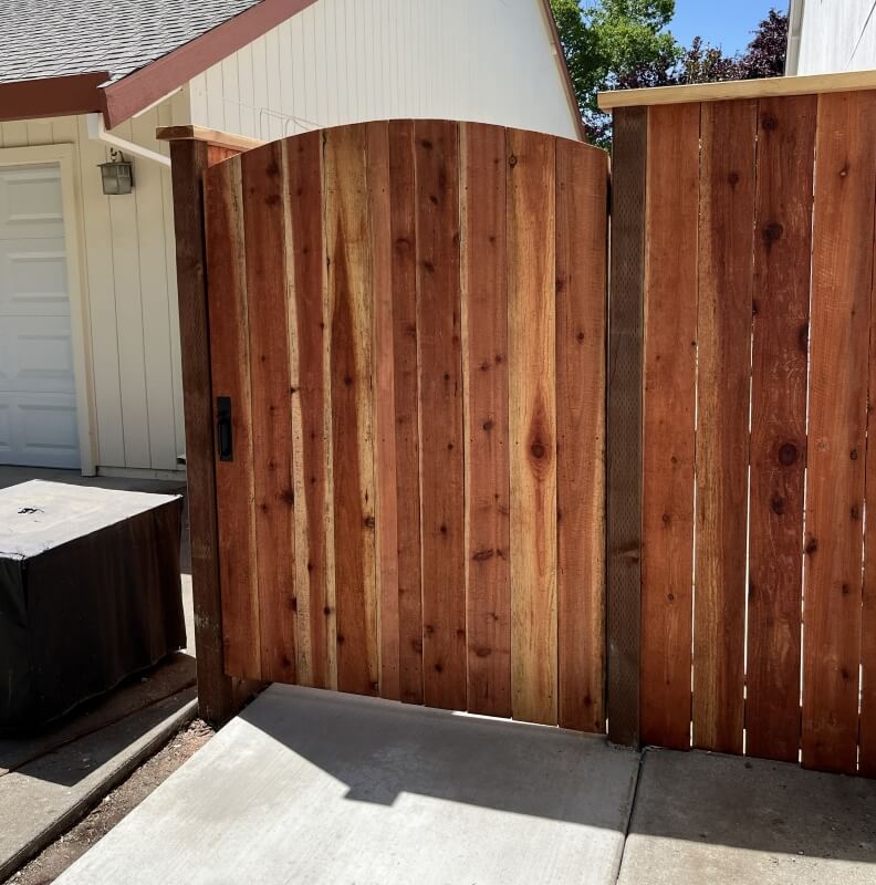 Redwood Fence Installation